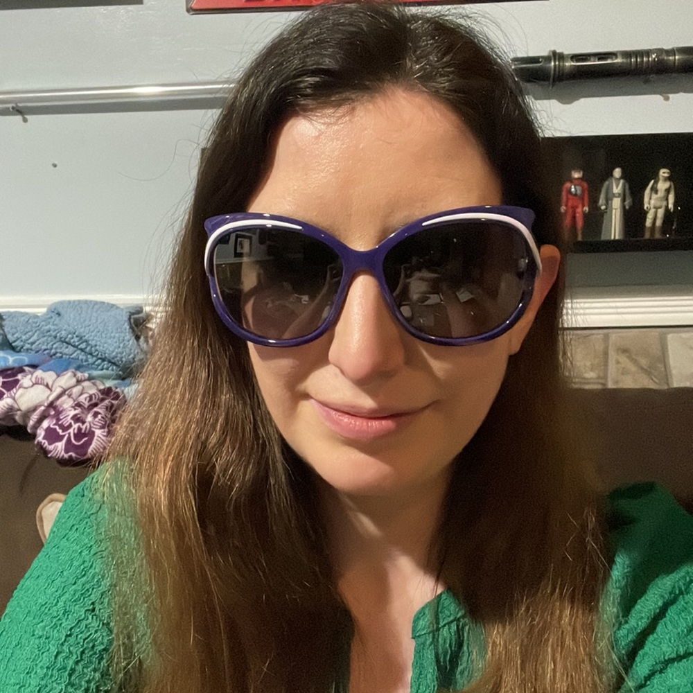 Dior Audacieuse2 purple oversized sunglasses